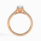 Lab Grown Diamond 1.02 CT  Centre Solitaire Marquise Cut with 0.17 CT Side Stones in 14K Gold – IGI Certified & Customizable Fine Jewelry