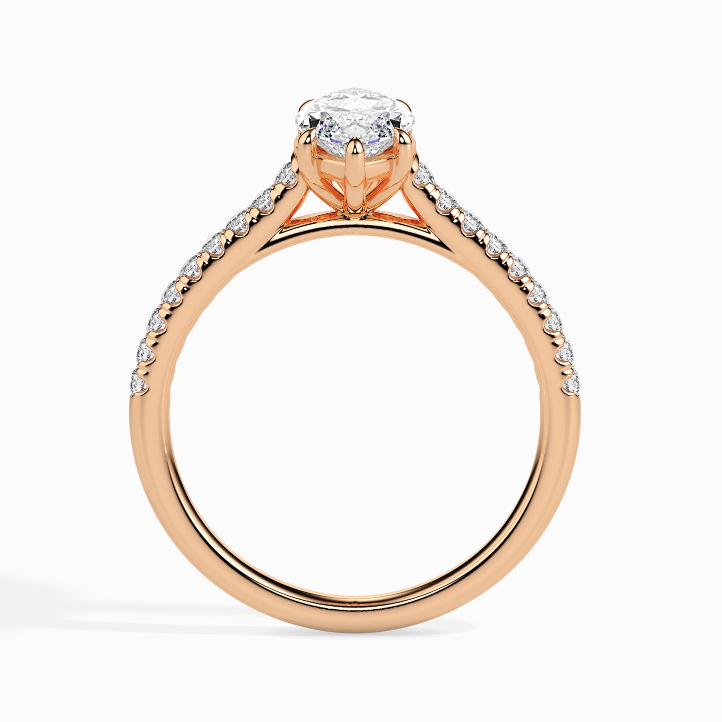 1ct Side Stone Marquise Ring