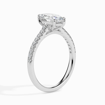 1ct Side Stone Marquise Ring