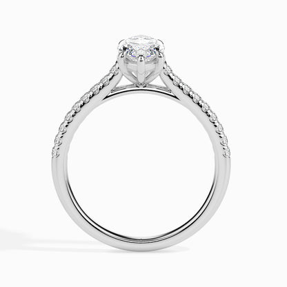 1ct Side Stone Marquise Ring