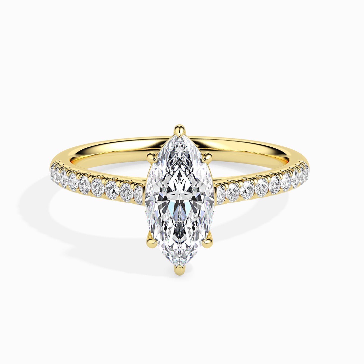 1ct Side Stone Marquise Ring