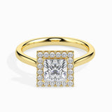 Timeless Sparkle: Lab Grown Diamond 1 ct Centre  Soliataire  and  0.36 CT Side Diamonds (1.36 CT) Ring in 14kt Gold - IGI Certified & Customizable