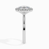 Lab Grown Diamond 1 CT Centre Oval Cut Solitaire with 0.20 CT Side Diamonds in 14K Gold– IGI Certified & Customizable Fine Jewelry