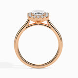Lab Grown Diamond 1.13 CT Centre Solitaire with 0.21 CT Side Diamonds in 14K Gold Ring– IGI Certified & Customizable Fine Jewelry