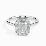 Lab Grown Diamond 1.13 CT Centre Solitaire with 0.21 CT Side Diamonds in 14K Gold Ring– IGI Certified & Customizable Fine Jewelry