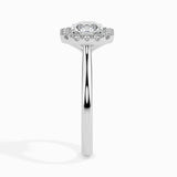 Lab Grown Diamond 1.1 CT Centre Solitaire with 0.25 CT Side Diamonds in 14K Gold Asscher Cut Ring  – IGI Certified & Customizable Fine Jewelry