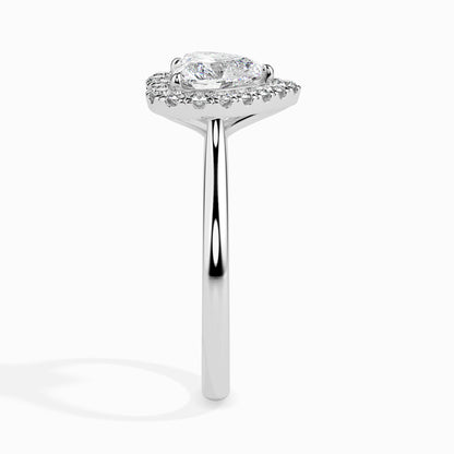 Lab Grown Diamond 1.01 CT Heart-Shaped Center Solitaire Ring with 0.36 CT Side Diamonds in 14K Gold – IGI Certified & Customizable Fine Jewelry