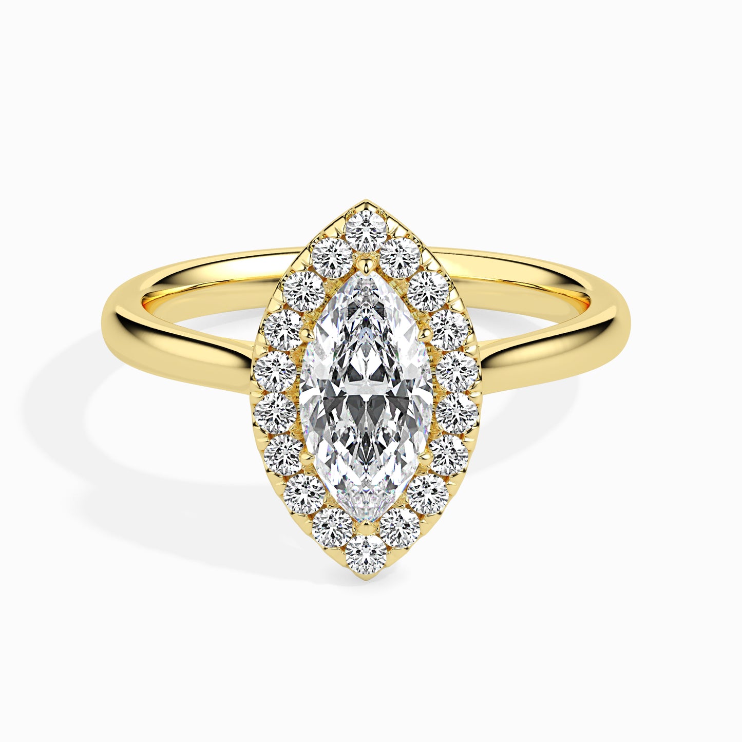 Understated Beauty: 1.33 ct Diamond Solitaire, 4.57kt Gold Band