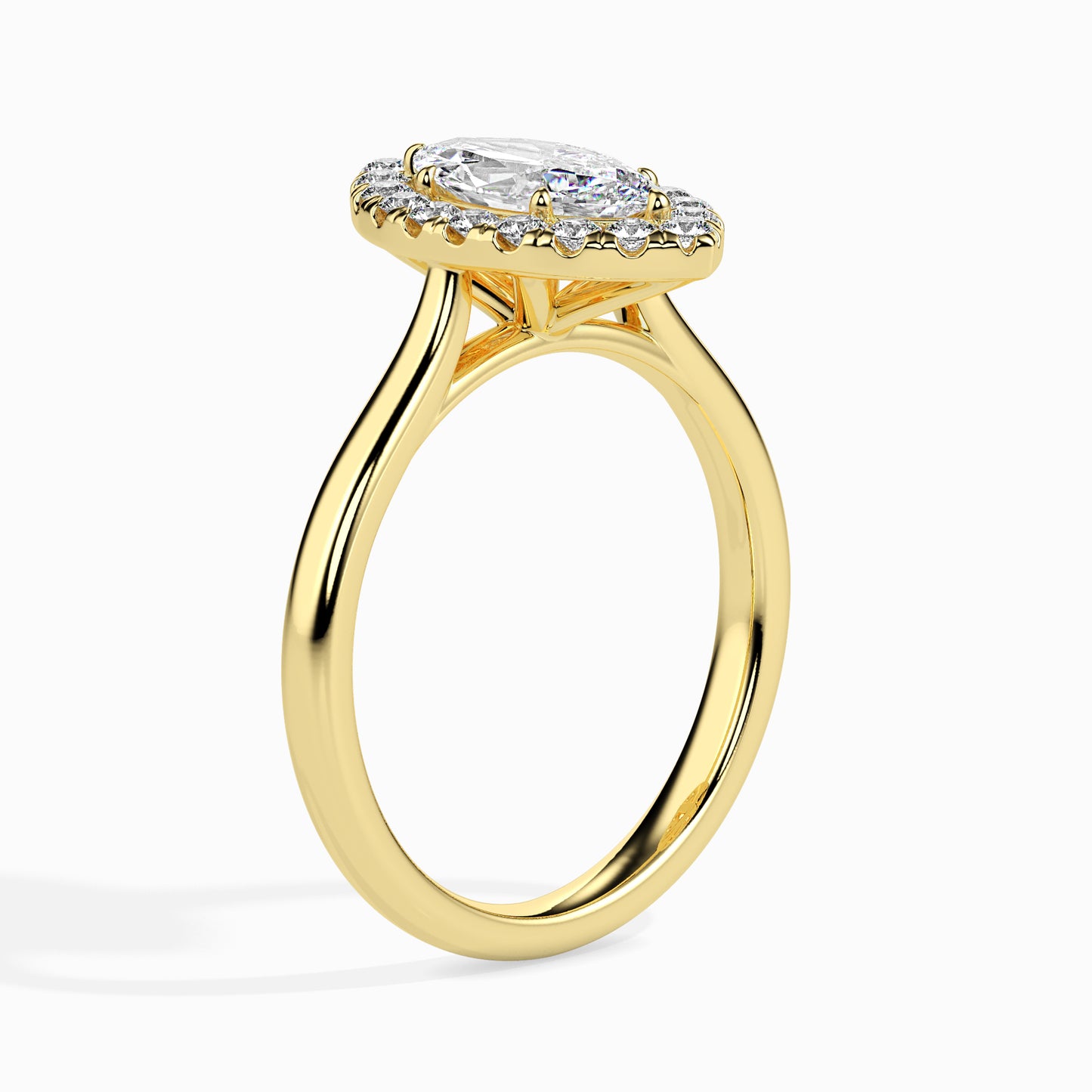 Understated Beauty: 1.33 ct Diamond Solitaire, 4.57kt Gold Band