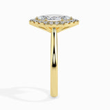 Lab Grown Diamond 1.01 CT Marquise Solitaire with 0.22 CT Side Diamonds in 14K Gold – IGI Certified & Customizable Fine Jewelry