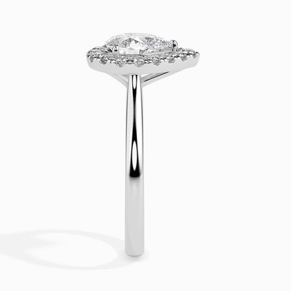 Lab Grown Diamond 1.00 CT Center Solitaire with 0.22 CT Side Stones in 14K Gold Peerless Beauty Ring – IGI Certified & Customizable Fine Jewelry