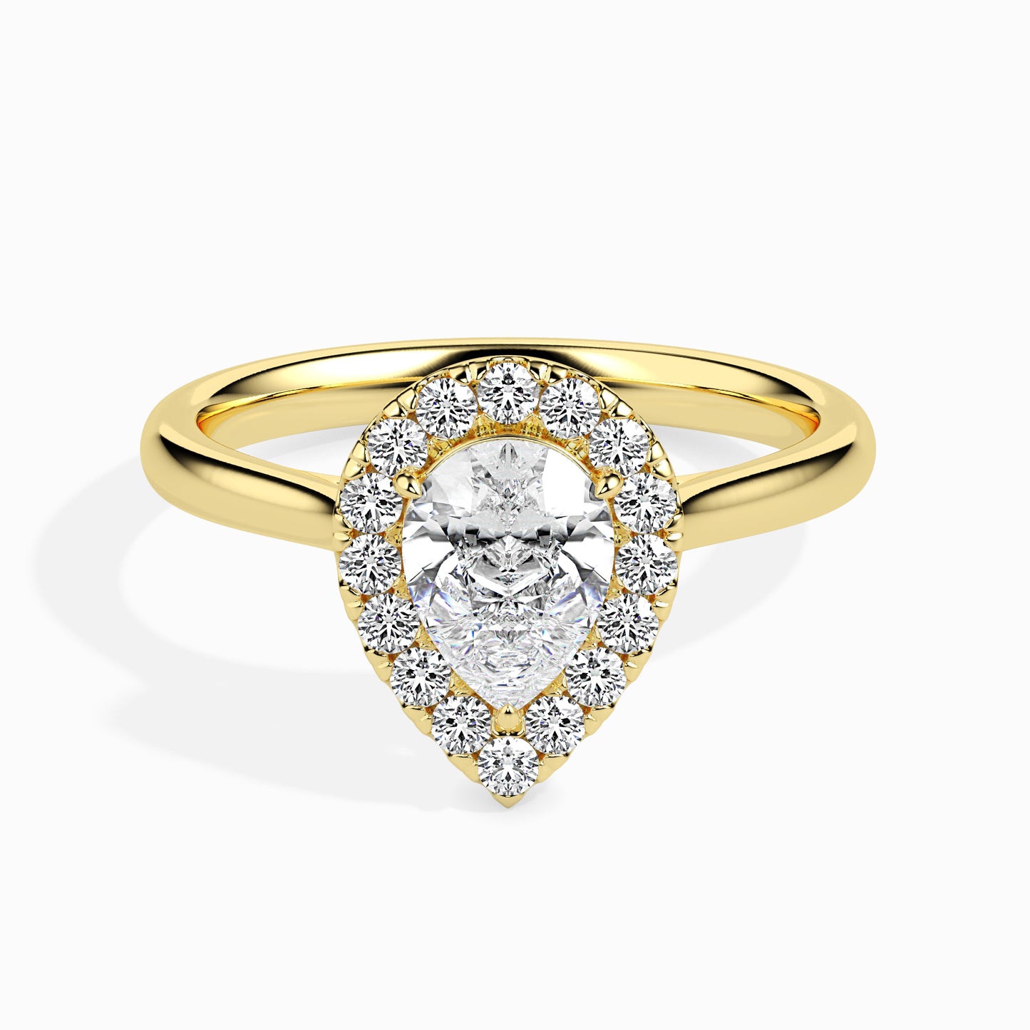 Lab Grown Diamond 1.00 CT Center Solitaire with 0.22 CT Side Stones in 14K Gold Peerless Beauty Ring – IGI Certified & Customizable Fine Jewelry