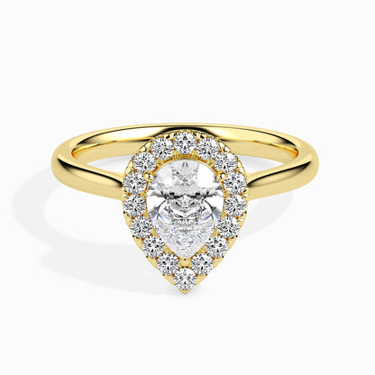 Lab Grown Diamond 1.00 CT Center Solitaire with 0.22 CT Side Stones in 14K Gold Peerless Beauty Ring – IGI Certified & Customizable Fine Jewelry
