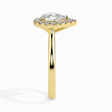 Lab Grown Diamond 1.00 CT Center Solitaire with 0.22 CT Side Stones in 14K Gold Peerless Beauty Ring – IGI Certified & Customizable Fine Jewelry