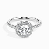 Radiant Halo: 1.46 ct Diamond Ring with 4.5kt Gold
