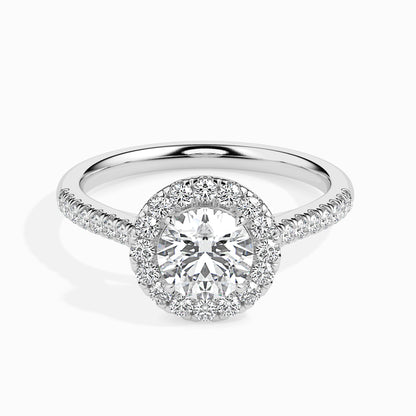 Radiant Halo: 1.46 ct Diamond Ring with 4.5kt Gold