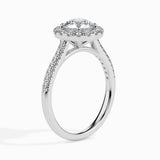 Radiant Halo: 1.46 ct Diamond Ring with 4.5kt Gold