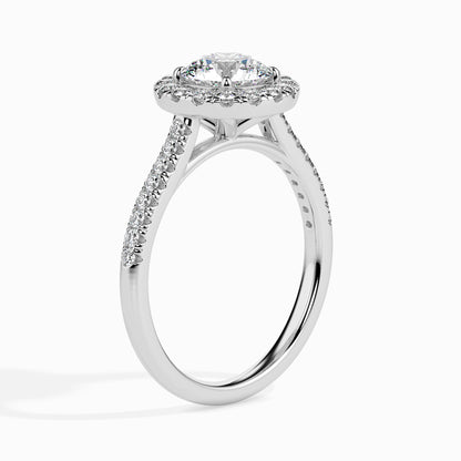 Radiant Halo: 1.46 ct Diamond Ring with 4.5kt Gold