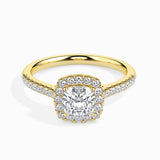 Golden Embrace: 1.41 ct Diamond Ring with 3.9kt Gold