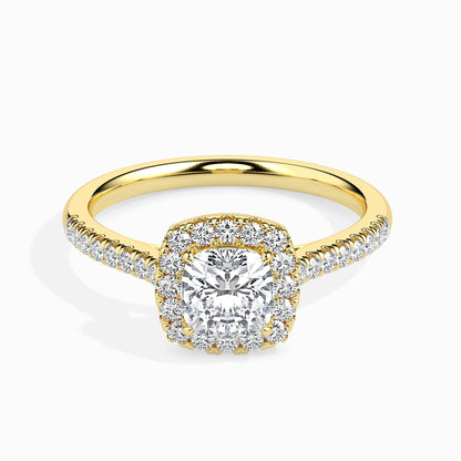 Golden Embrace: 1.41 ct Diamond Ring with 3.9kt Gold