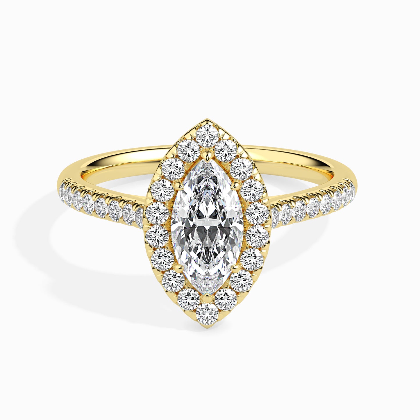 Golden Embrace: 1.48 ct Diamond Ring with 4.1kt Gold