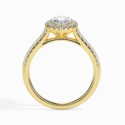 Golden Embrace: 1.48 ct Diamond Ring with 4.1kt Gold