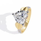 Edge of Love: 2.46ct Lab-Grown Diamond Ring in 14k Gold