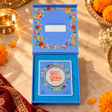 5 Gram 999 Pure Silver Best Wishes Coin | Premium Blue Floral Gift Box | Luxury Silver Gift