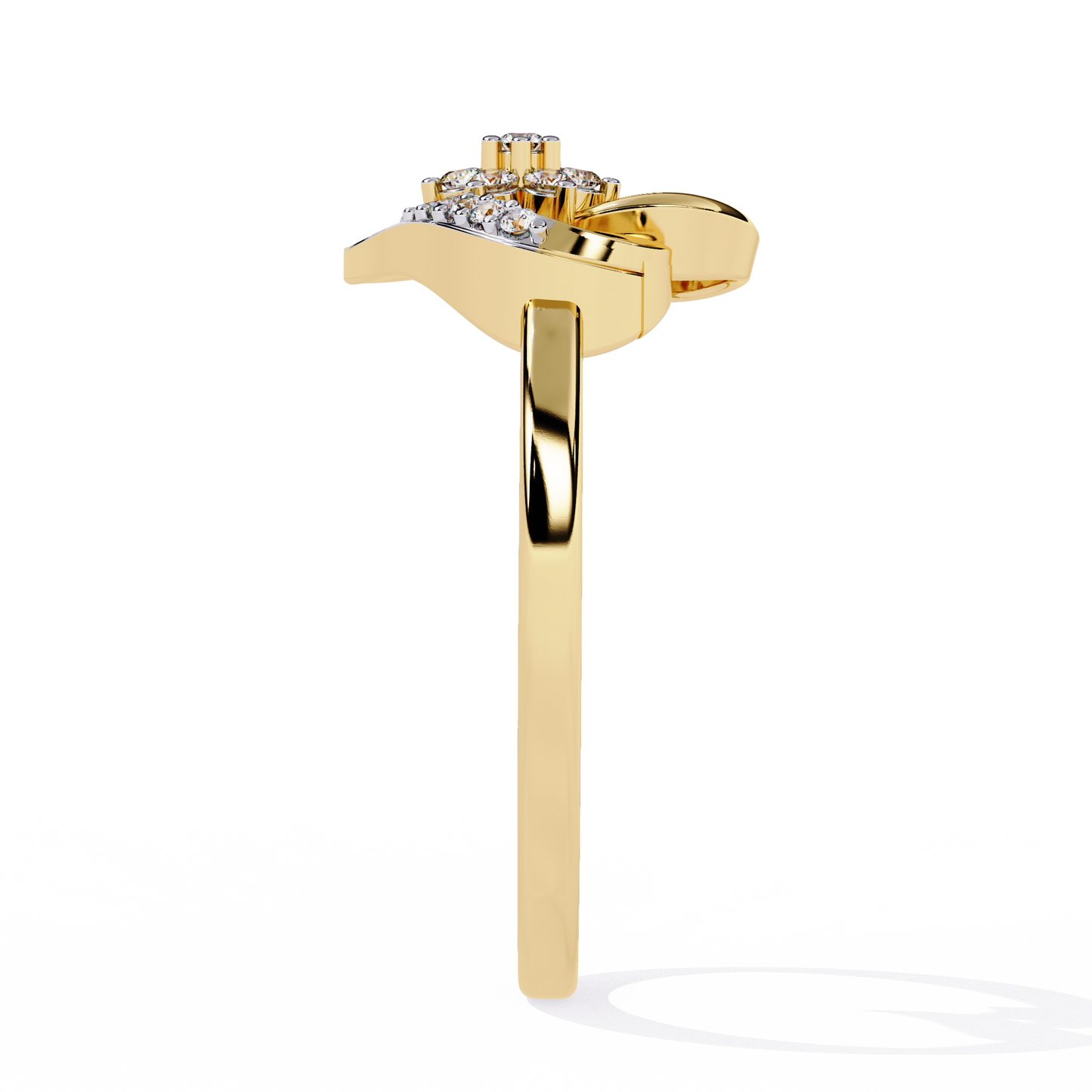 14K Gold Heart-Shaped Diamond Ring – 0.08 Ct Valentine Special