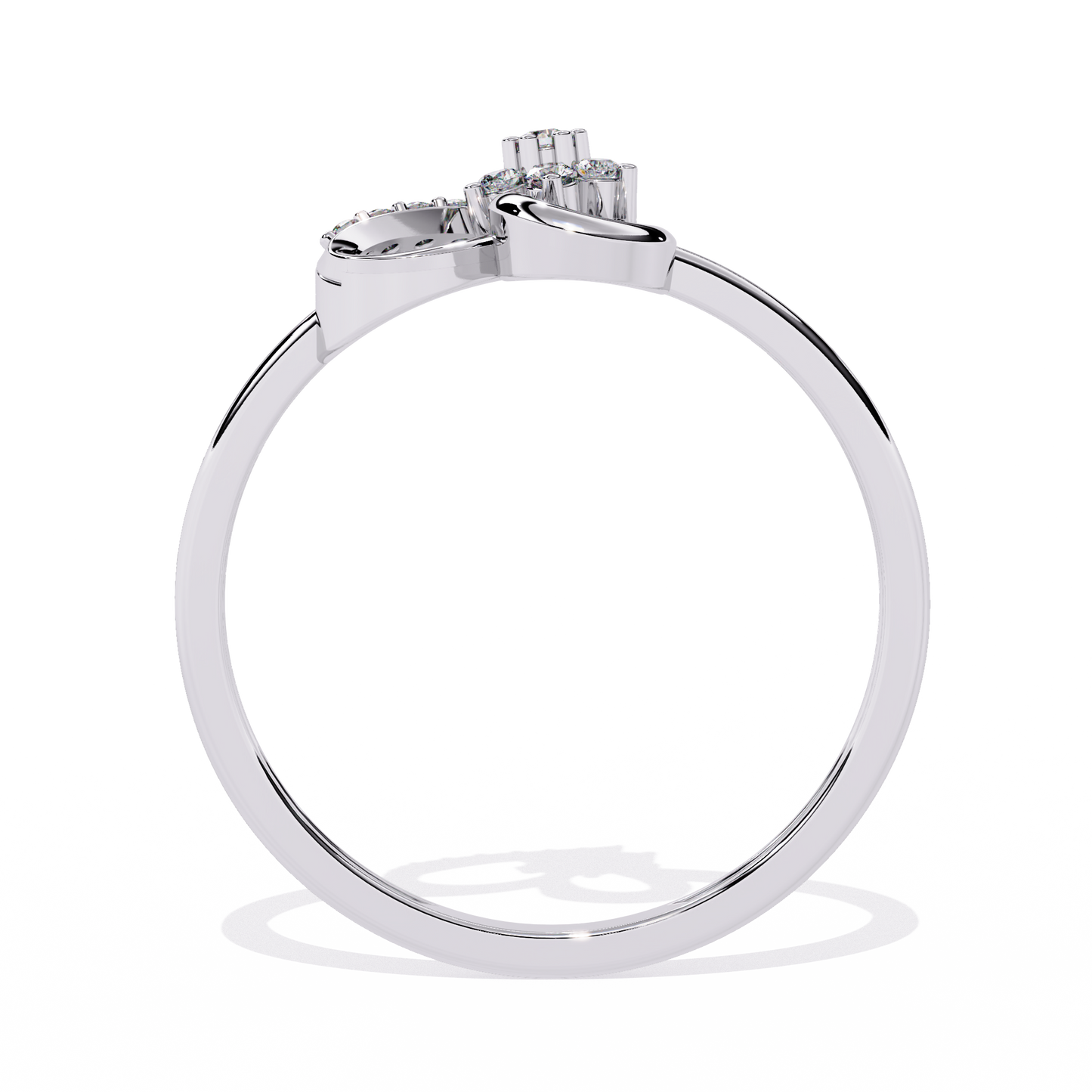 14K Gold Heart-Shaped Diamond Ring – 0.08 Ct Valentine Special