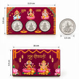 6 Gram 999 Pure Silver Trimurti Coin Gift Set | Lakshmi, Ganesha & Saraswati | Premium Festive Gift Box