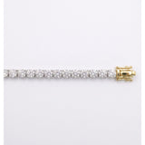18KT Gold Vermil Timeless Elegance Lab-Grown Diamond Tennis Bracelet