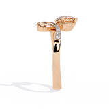 Whimsical Elegance: 0.94ct Lab Grown Diamond Ring in 14k Gold