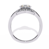 Love's Embrace: 0.97ct Heart-Shaped Lab Grown Diamond Ring in 14k Gold