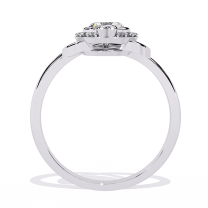 Two Hearts Beating as One: 0.56ct Lab Grown Diamond Ring in 14k Gold