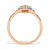 Two Hearts Beating as One: 0.56ct Lab Grown Diamond Ring in 14k Gold