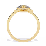 Two Hearts Beating as One: 0.56ct Lab Grown Diamond Ring in 14k Gold
