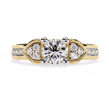 Heartfelt Elegance: 0.26ct Lab Grown Diamond Ring in 14k Gold