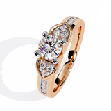 Heartfelt Elegance: 0.26ct Lab Grown Diamond Ring in 14k Gold