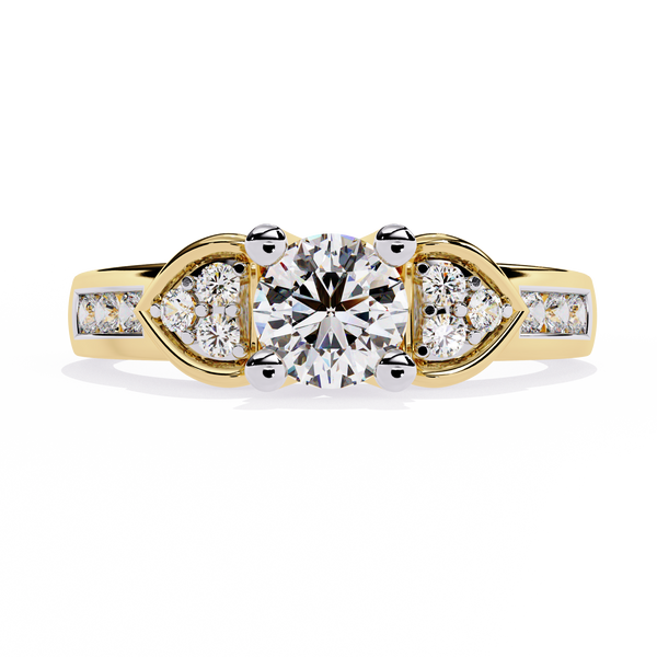 Heartfelt Elegance: 0.26ct Lab Grown Diamond Ring in 14k Gold