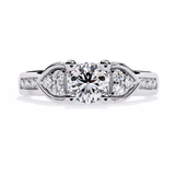 Heartfelt Elegance: 0.26ct Lab Grown Diamond Ring in 14k Gold