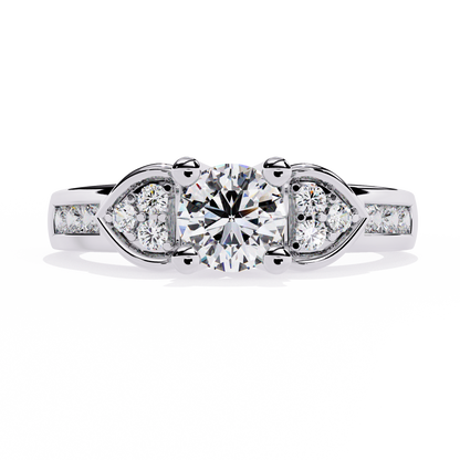 Heartfelt Elegance: 0.26ct Lab Grown Diamond Ring in 14k Gold