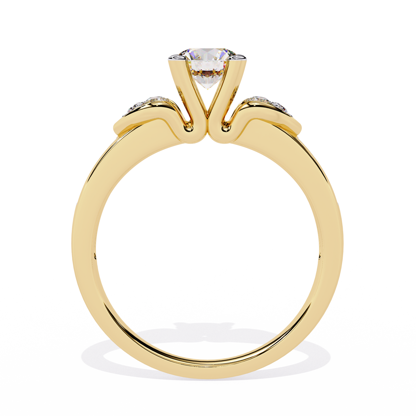 Heartfelt Elegance: 0.26ct Lab Grown Diamond Ring in 14k Gold