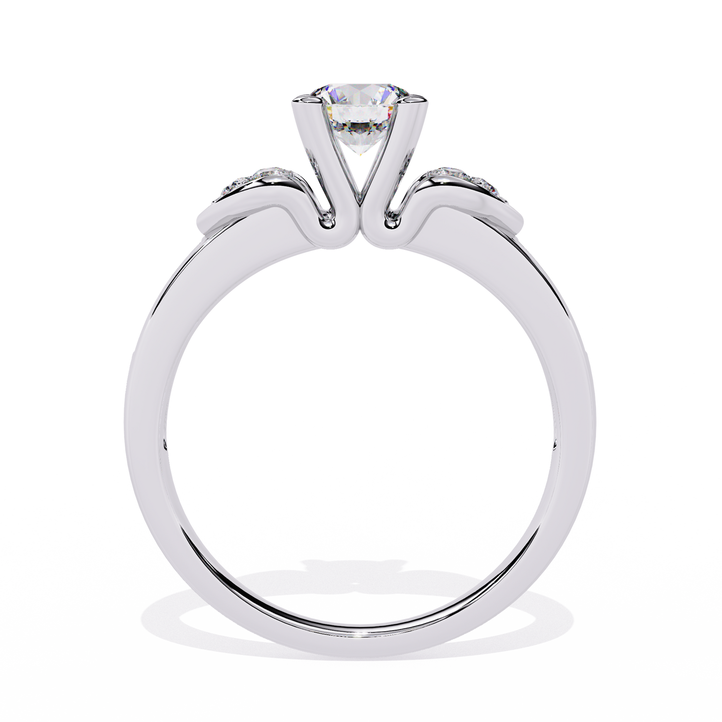 Heartfelt Elegance: 0.26ct Lab Grown Diamond Ring in 14k Gold