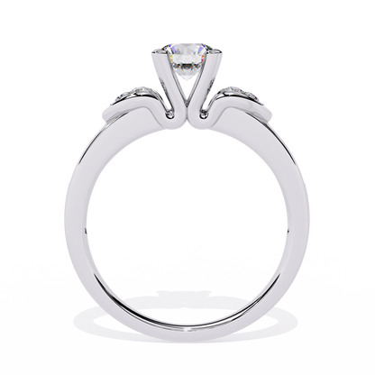 Heartfelt Elegance: 0.26ct Lab Grown Diamond Ring in 14k Gold