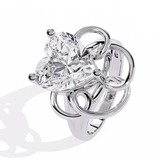 Sultry Siren: 4.10ct Lab-Grown Diamond Ring in 14k Gold
