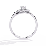 Double Heartbeat: 0.18ct  Lab Grown Diamond Ring in 14k Gold