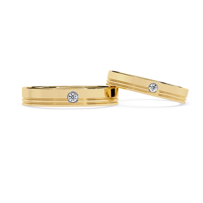 Everyday Elegance: 0.03ct Diamond Ring in 14k Gold
