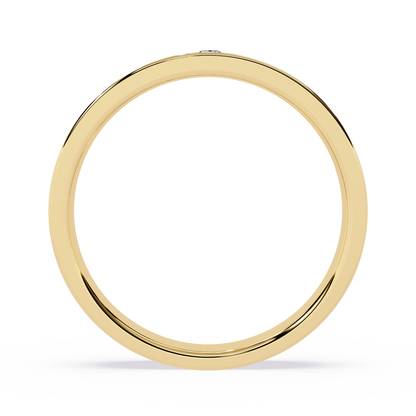Everyday Elegance: 0.03ct Diamond Ring in 14k Gold