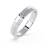Everyday Elegance: 0.03ct Diamond Ring in 14k Gold